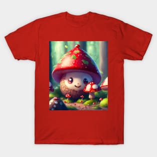 Cute toadstools in the forest - good luck T-Shirt